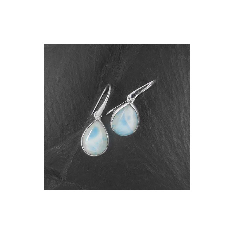 Larimar Ohrringe Tropfen